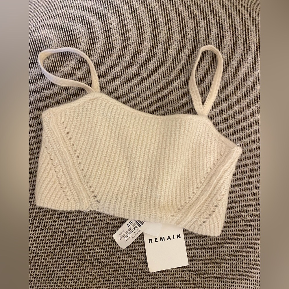Remain Cream Knit Crop Top